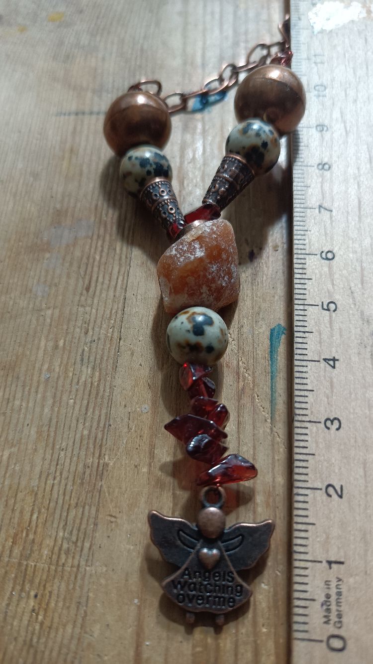 Naszyjnik Miedziany z Aniołem - obrazek 4